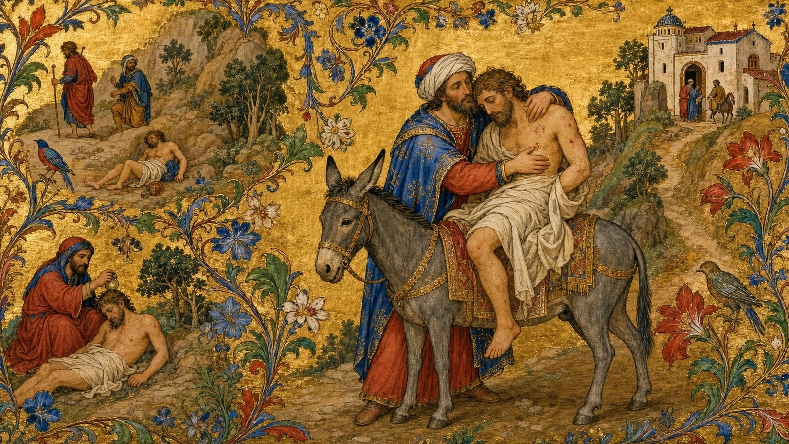 Illuminated manuscript visual language sample